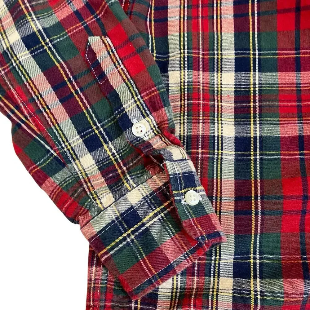 Polo Ralph Lauren Boys S (8) Bundle of Two Plaid Button-down Shirts Oxford Fun